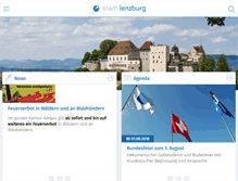 Tablet Screenshot of lenzburg.ch